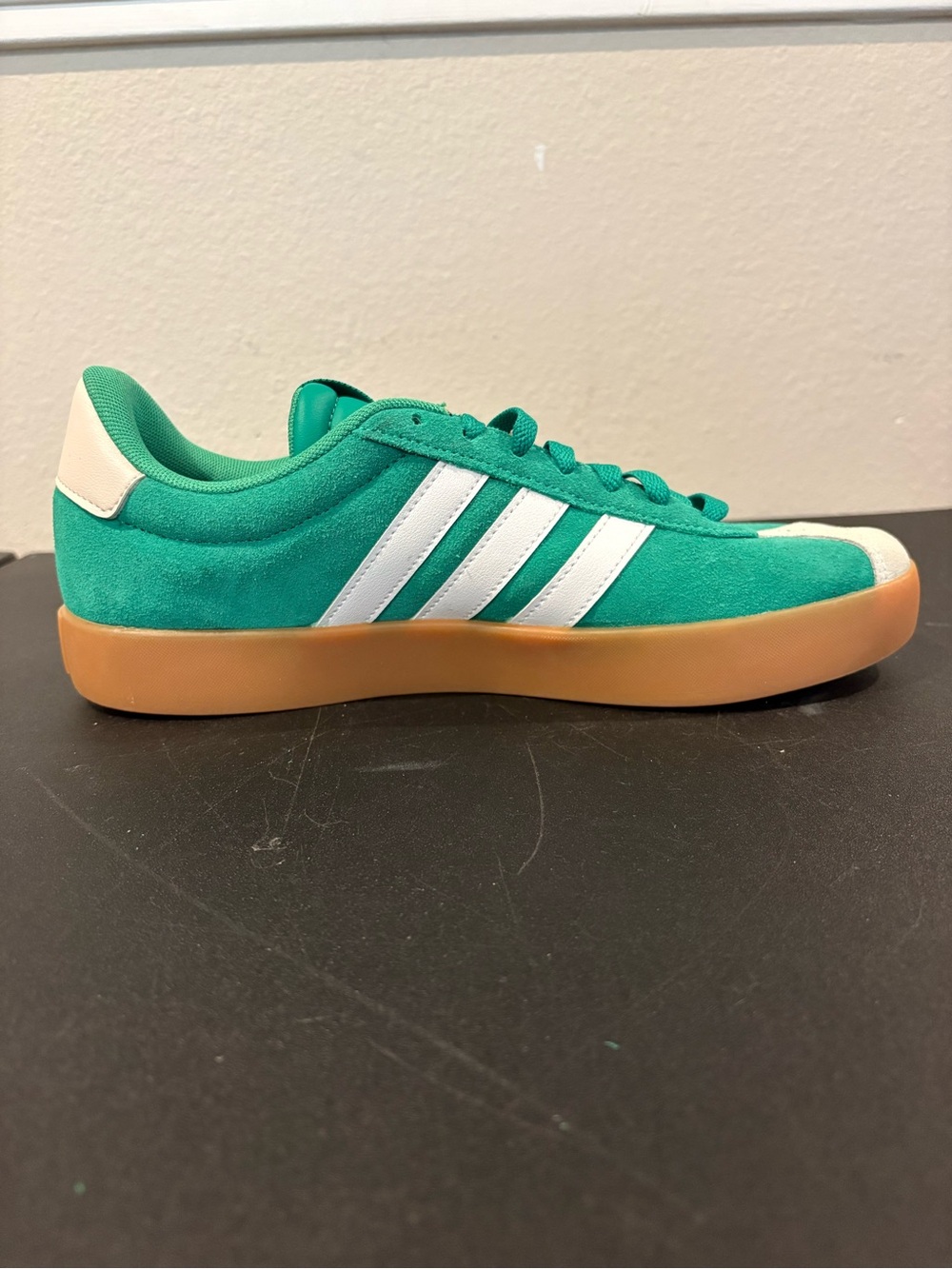 Adidas VL Court 3.0 Green Suede Gum Sole Classic Skate NEW JP5285 Mens Size 10 - Picture 5 of 10